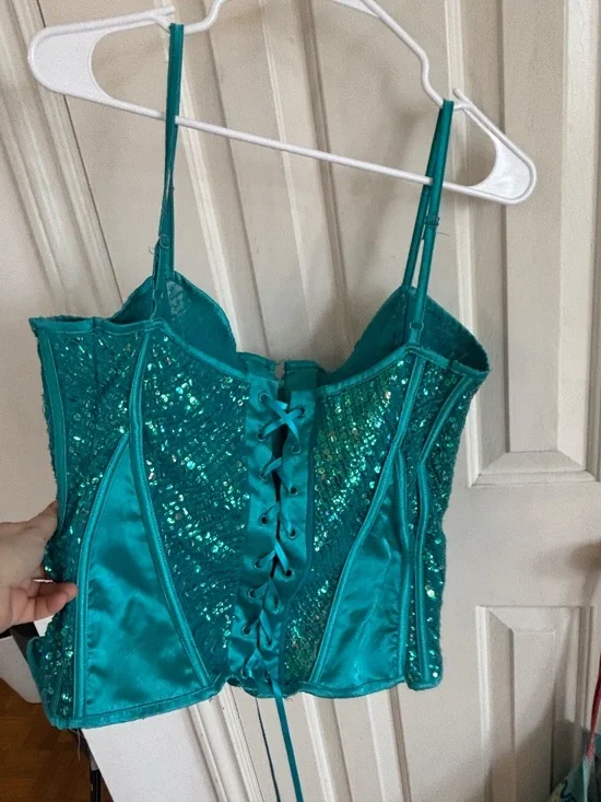 Vintage y2k 90s amazing mermaid like corset bustier * accepting offers - Picture 6 of 9